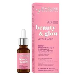 Eveline Beauty Glow serum rozświetlające do twarzy z komleksem wygładzającym 7% 18ml
