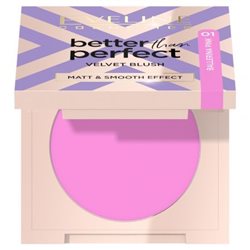 Eveline Róż prasowany Better Than Perfect Velvet Blush nr 01