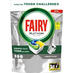 Fairy kapsułki do zmywarek All in One Platinum Lemon 51szt