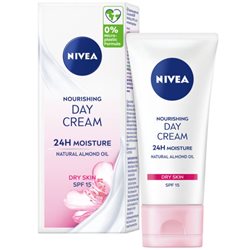 Nivea 24h nawilżenia odżywczy krem do twarzy z SPF15 50ml