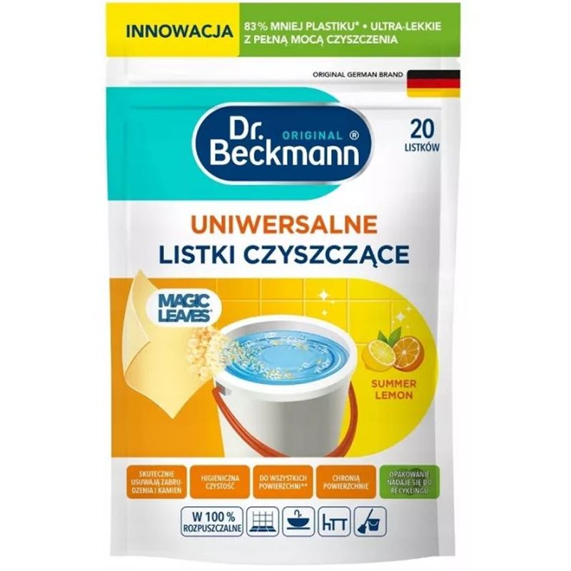 Dr.Beckmann listki czyszczące uniwersalne Summer Lemon 20 sztuk