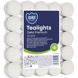 Bispol podgrzewacze (tealight) PF10 Classic Deko 50 szt