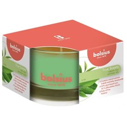 Bolsius Świeca zapachowa w szkle 50/80 True Scents Zielona Herbata