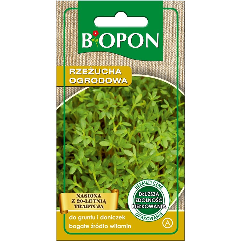 Nasiona Rzeżucha ogrodowa Biopon 10g Nasiona Rzeżucha ogrodowa Biopon 10g