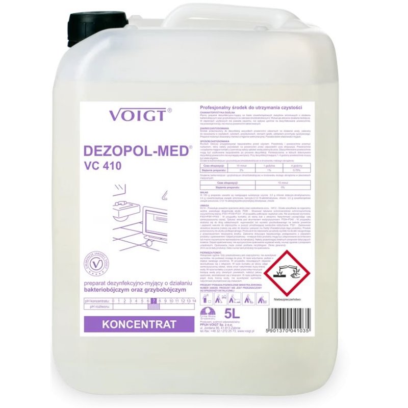 Voigt Dezopol-Med VC410 5l preparat do mycia i dezynfekcji Voigt Dezopol-Med VC410 5l preparat do mycia i dezynfekcji