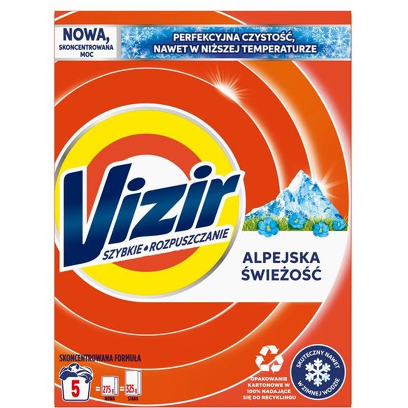 Vizir proszek do prania Alpine Fresh 5P 275g Vizir proszek do prania Alpine Fresh 5P 275g