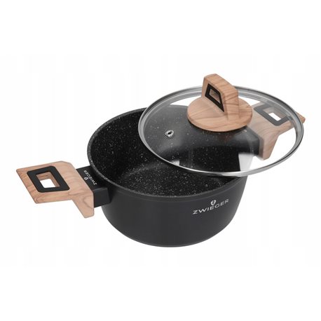 Zwieger Lavena – Klasyczny Garnek z Pokrywką 18 cm, Stalowy