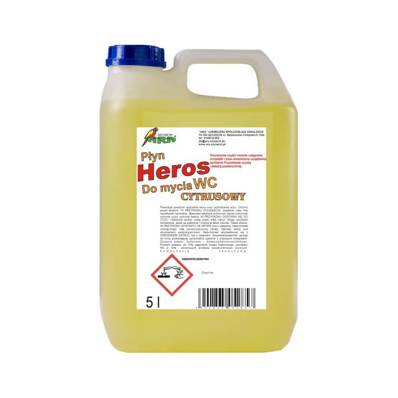 Heros płyn do WC cytrusowy 5l