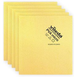 Vileda Professional Ścierka PvaMicro żółta – bezsmugowa do profesjonalnego czyszczenia 5szt