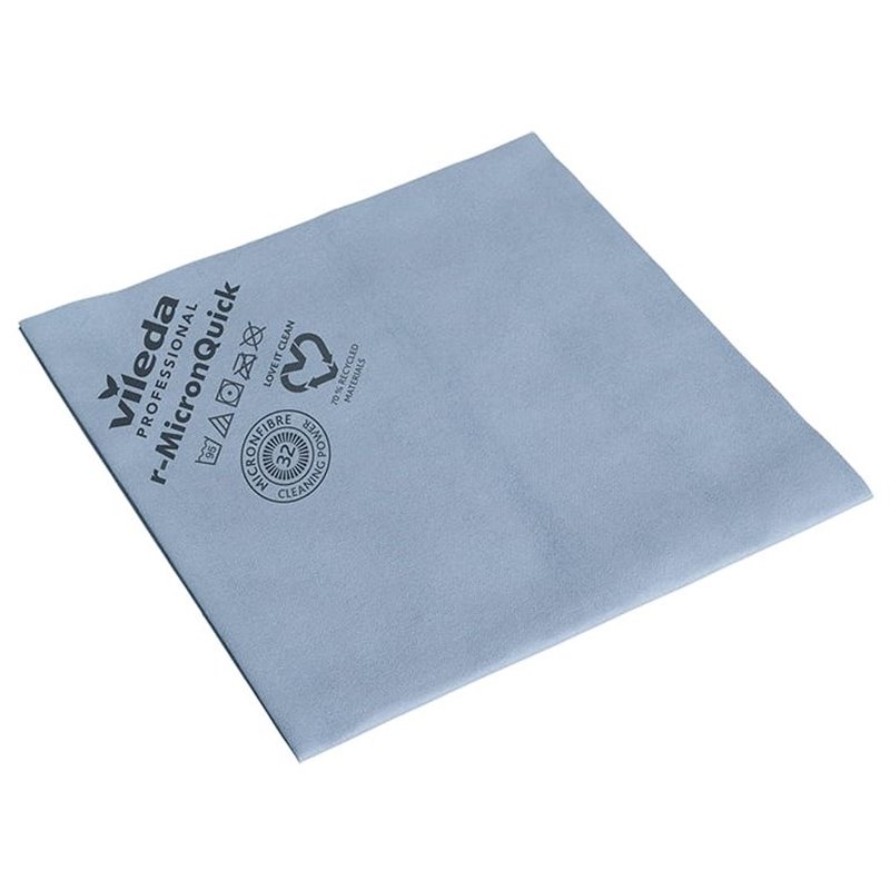 Vileda Professional Ścierka R-MicronQuick niebieska – mikrofibra do szybkiego i skutecznego czyszcze Vileda Professional Ścierka R-MicronQuick niebieska – mikrofibra do szybkiego i skutecznego czyszcze