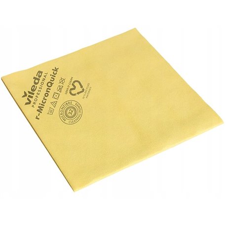 Vileda Professional Ścierka R-MicronQuick Żółta – mikrofibra do precyzyjnego czyszczenia 5szt