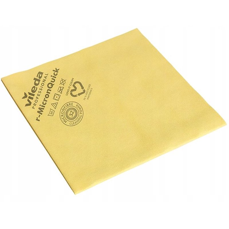 Vileda Professional Ścierka R-MicronQuick Żółta – mikrofibra do precyzyjnego czyszczenia 5szt Vileda Professional Ścierka R-MicronQuick Żółta – mikrofibra do precyzyjnego czyszczenia 5szt