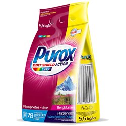 Purox color proszek do prania 5,5kg folia