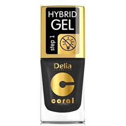Delia Coral Hybrid Gel hybrydowy lakier do paznokci 64 złota czerń