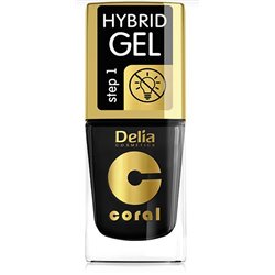 Delia Coral Hybrid Gel lakier do paznokci 26 Czarny