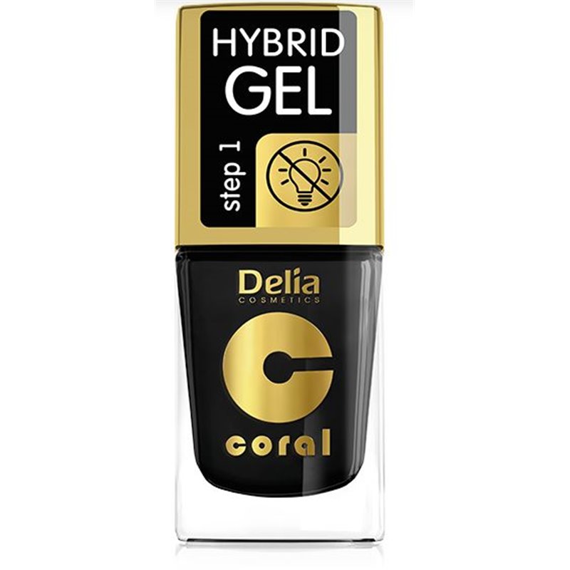 Delia Coral Hybrid Gel lakier do paznokci 26 Czarny Delia Coral Hybrid Gel lakier do paznokci 26 Czarny
