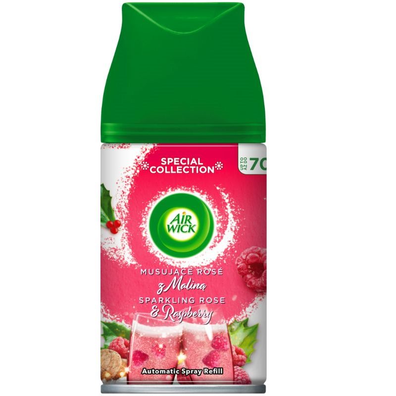Air Wick wkład do odświeżacza powietrza musujące rose z maliną 250 ml Air Wick wkład do odświeżacza powietrza musujące rose z maliną 250 ml