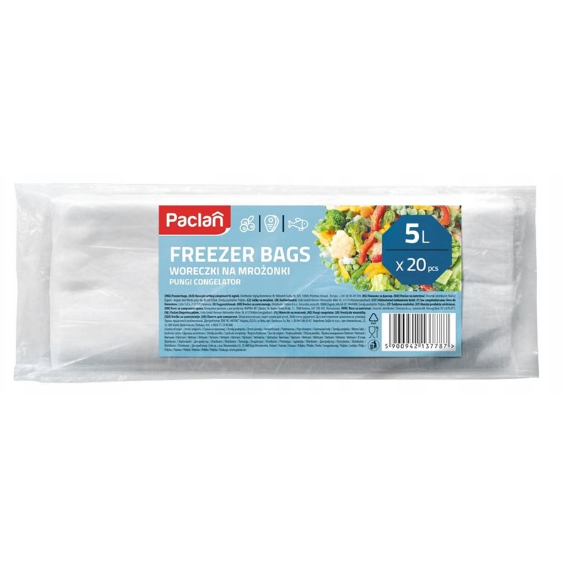 Cedo Paclan woreczki na mrożonki 5L 20 sztuk Cedo Paclan woreczki na mrożonki 5L 20 sztuk