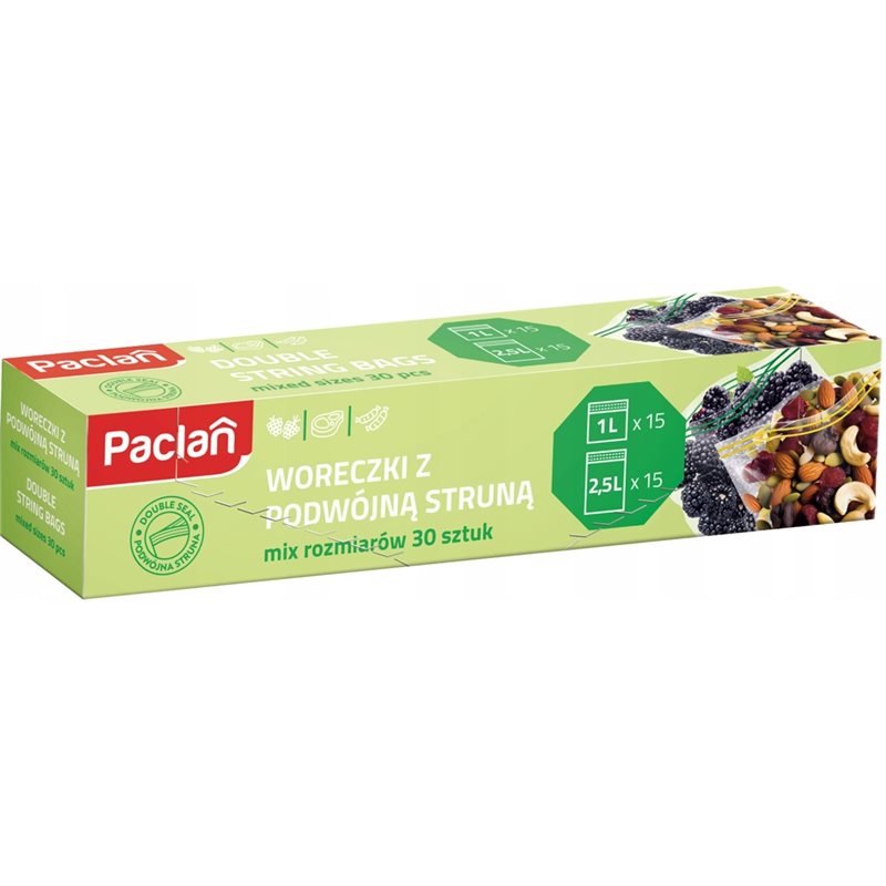 Cedo Paclan woreczki strunowe 1L-15 sztuk i 2,5L-15 sztuk Cedo Paclan woreczki strunowe 1L-15 sztuk i 2,5L-15 sztuk