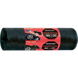 Paclan worki na śmieci Big&Strong czarne 90L 20szt