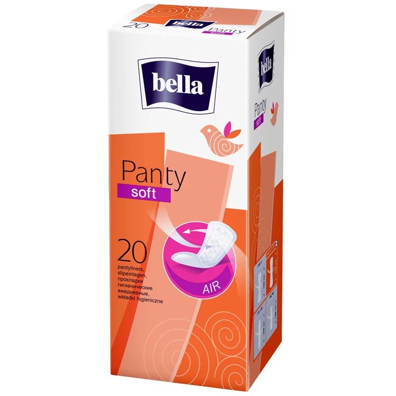 Wkładki higieniczne Bella Panty Soft 20szt Wkładki higieniczne Bella Panty Soft 20szt