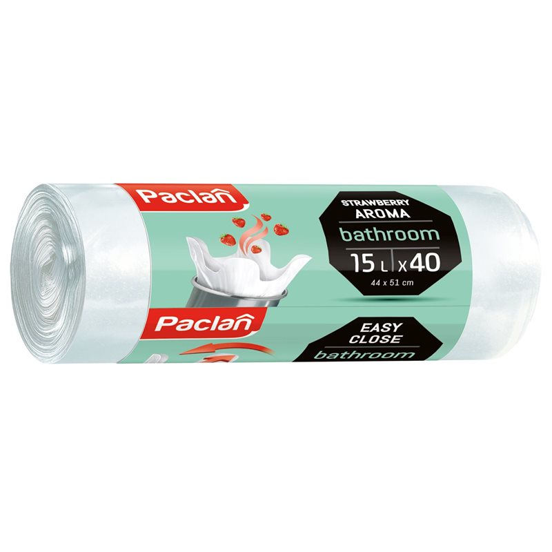 Worki na śmieci Paclan łazienkowe 15 L 40 sztuk Worki na śmieci Paclan łazienkowe 15 L 40 sztuk