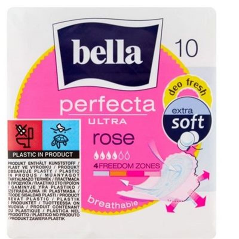 Bella Perfecta Ultra Rose Podpaski higieniczne 10 sztuk Bella Perfecta Ultra Rose Podpaski higieniczne 10 sztuk