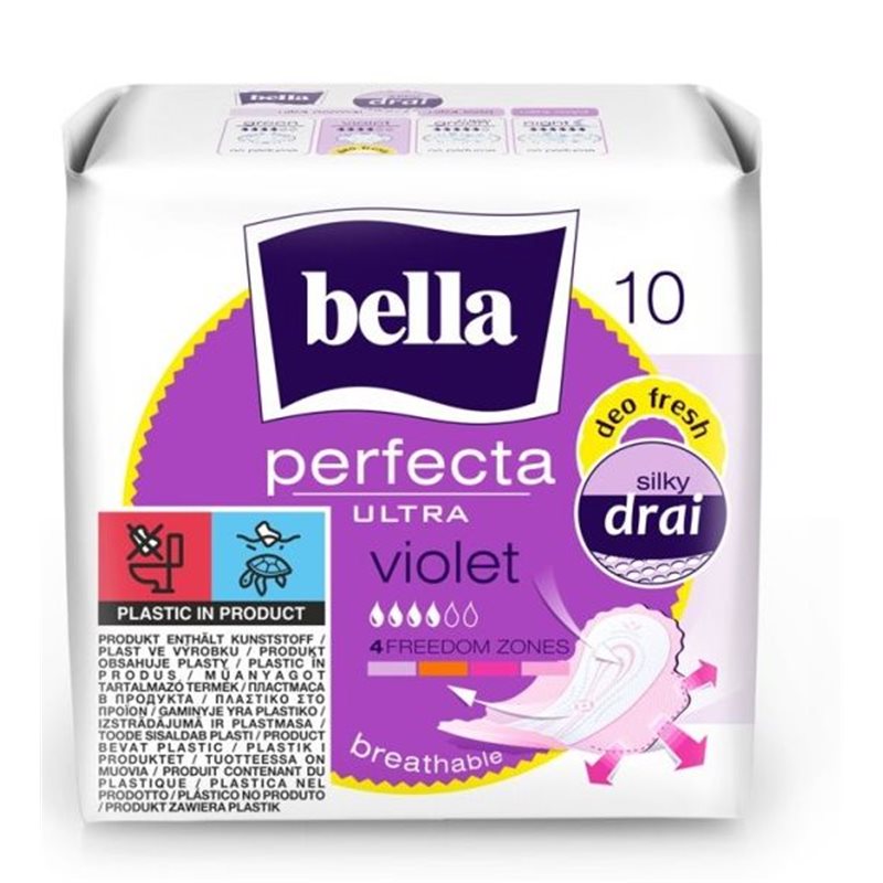 Bella Perfecta Ultra Violet Podpaski higieniczne 10 sztuk Bella Perfecta Ultra Violet Podpaski higieniczne 10 sztuk