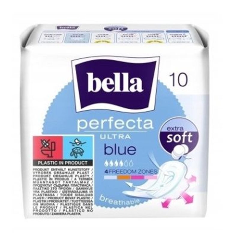 Bella Perfecta Ultra Blue Podpaski higieniczne 10 sztuk Bella Perfecta Ultra Blue Podpaski higieniczne 10 sztuk