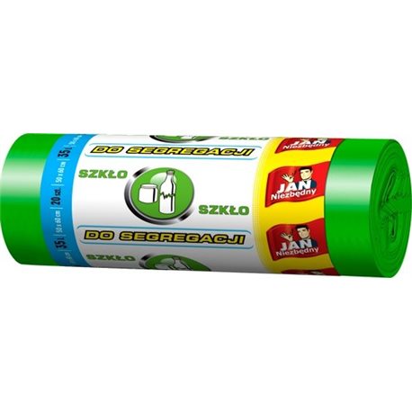 Jan Niezbędny Worki do segregacji zielone 35l 20szt