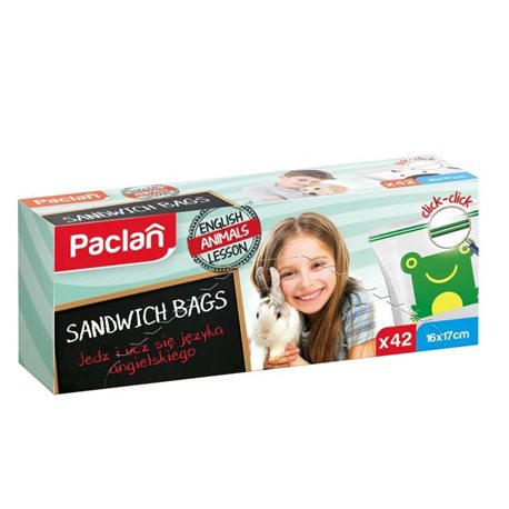 Paclan Woreczki śniadaniowe z podwójną struną 42 szt