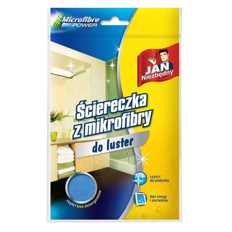 Jan Niezbędny Ściereczka z mikrofibry do luster N Jan Niezbędny Ściereczka z mikrofibry do luster N