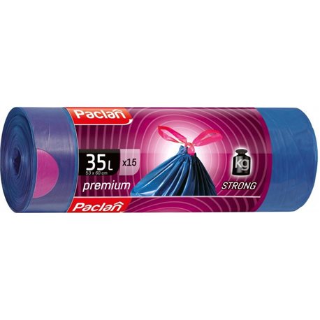 Paclan premium Worki na śmieci 35 l 15 sztuk