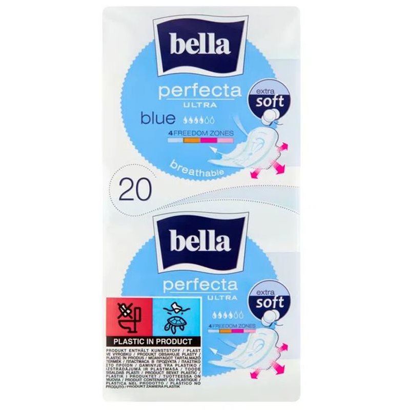 Bella Perfecta Ultra Blue Podpaski higieniczne 20 sztuk Bella Perfecta Ultra Blue Podpaski higieniczne 20 sztuk