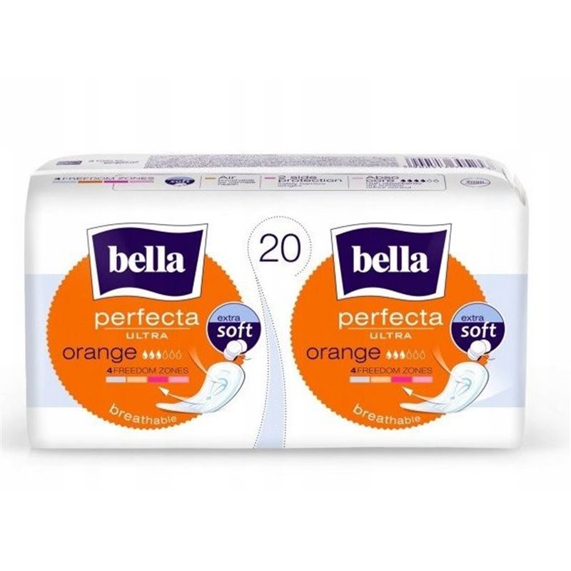 Bella Perfecta Podpaski Higeniczne Orange Bez Skrzydełek 20szt Bella Perfecta Podpaski Higeniczne Orange Bez Skrzydełek 20szt