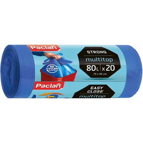 Paclan Multitop Strong worki na śmieci 80l 20 szt