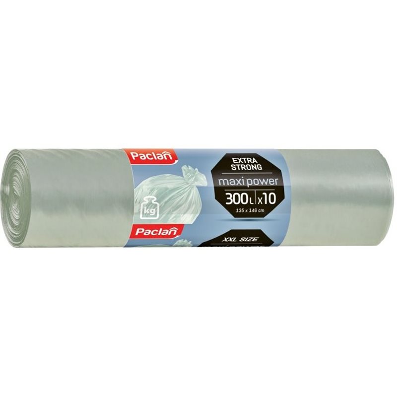 Paclan Maxi Power Worki na śmieci 300 l 10 sztuk Paclan Maxi Power Worki na śmieci 300 l 10 sztuk