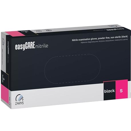 Zarys rękawice nitrylowe rozmiar S Easy Carte Black 100 sztuk