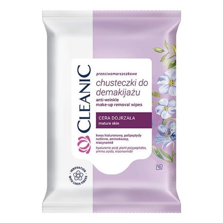 Cleanic chusteczki do demakijażu cera dojrzała 10szt