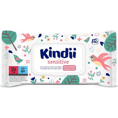Cleanic Kindii chusteczki Sensitive 60szt