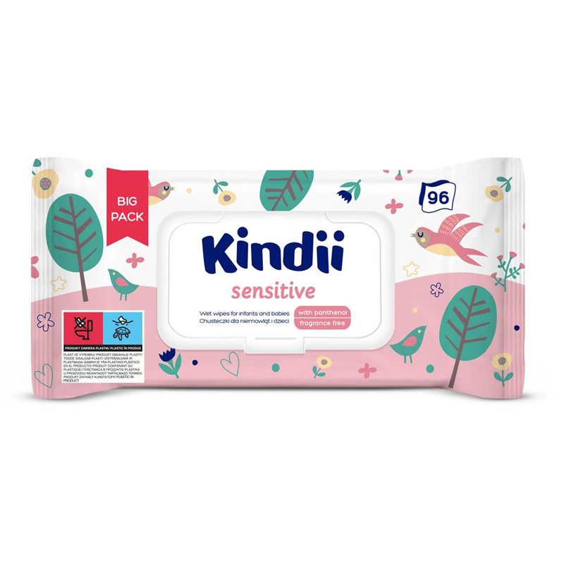 Cleanic Kindii chusteczki Sensitive 96szt Cleanic Kindii chusteczki Sensitive 96szt