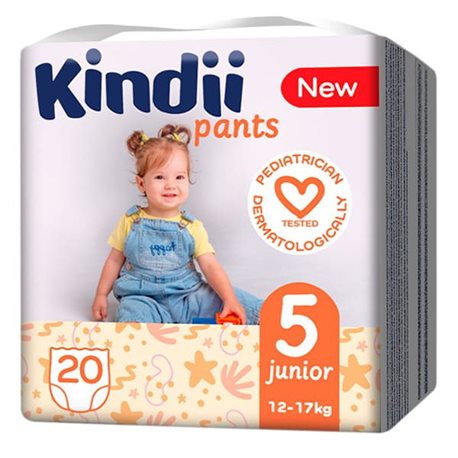 Kindii pieluchomajtki 5 Junior 12-17kg 20szt