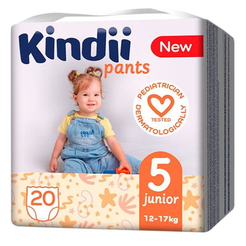 Kindii pieluchomajtki 5 Junior 12-17kg 20szt