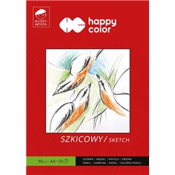 Happy Color blok szkicowy młody artysta A4 50 arkuszy 90g