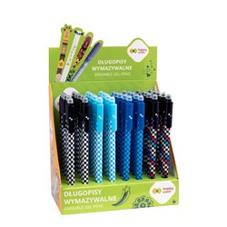 Happy Color display - długopis wymazywalny skate,0.5mm, niebieski, 40 szt.