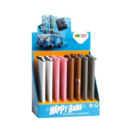 Happy Color display - długopis wymazywalny „uszaki”, 0.5mm, niebieski, 40 szt.