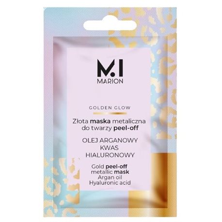 Marion złota maska metaliczna do twarzy Peel-Off Golden Glow 6g