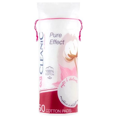 Cleanic Pure Effect Płatki kosmetyczne okrągłe 50 sztuk