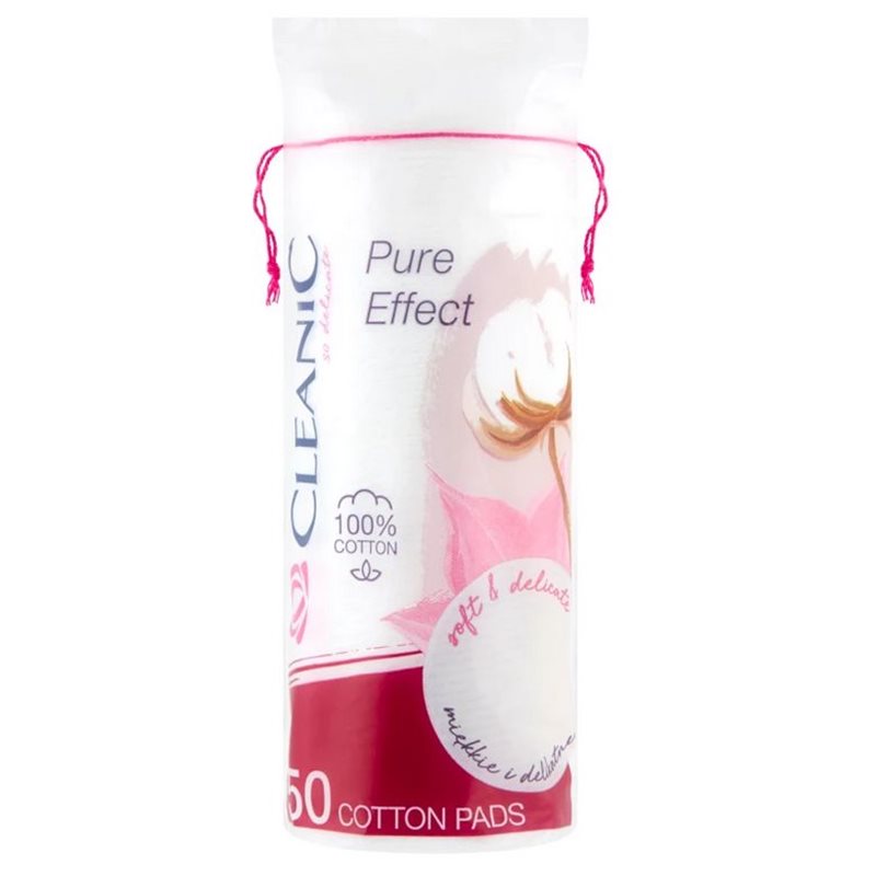 Cleanic Pure Effect Płatki kosmetyczne okrągłe 50 sztuk Cleanic Pure Effect Płatki kosmetyczne okrągłe 50 sztuk