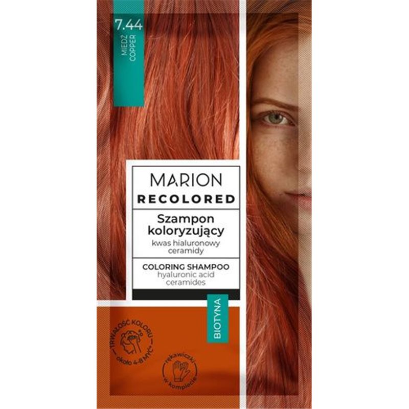 Marion szamponetka koloryzująca miedź 7.44 35ml Marion szamponetka koloryzująca miedź 7.44 35ml
